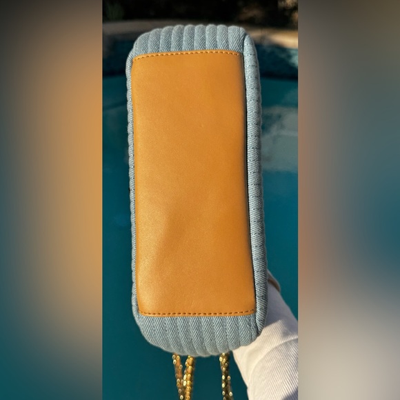 Henri Bendel Quilted Denim Convertible Crossbody bag - Picture 9 of 15